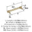 Faraday Zinc Golden Champagne Cabinet Pull 13
