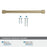 Faraday Zinc Golden Champagne Cabinet Pull 24