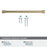 Faraday Zinc Golden Champagne Cabinet Pull 17