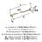 Faraday Zinc Golden Champagne Cabinet Pull 9