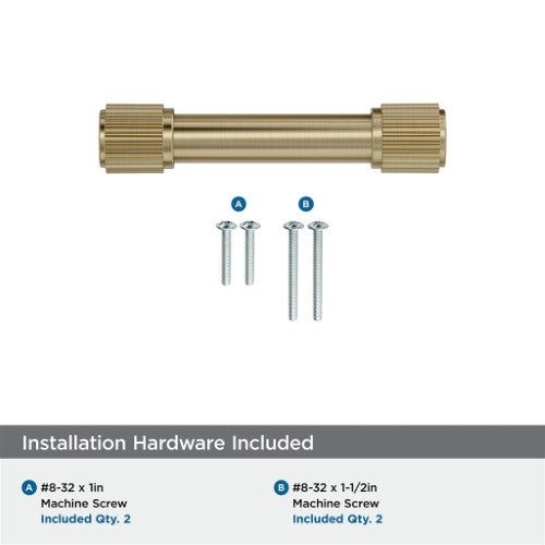Farewind Zinc Golden Champagne Cabinet Pull 19