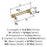 Farewind Zinc Golden Champagne Cabinet Pull 12
