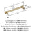 Farewind Zinc Golden Champagne Cabinet Pull 14