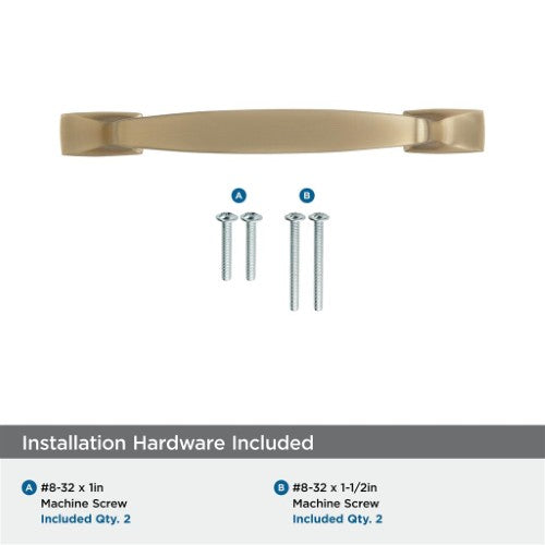 Highland Ridge Zinc Golden Champagne Cabinet Pull 36