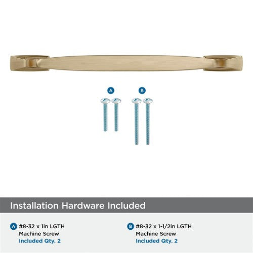 Highland Ridge Zinc Golden Champagne Cabinet Pull 16