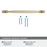 Highland Ridge Zinc Golden Champagne Cabinet Pull 17