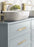 Kamari Zinc Golden Champagne Cabinet Pull 7