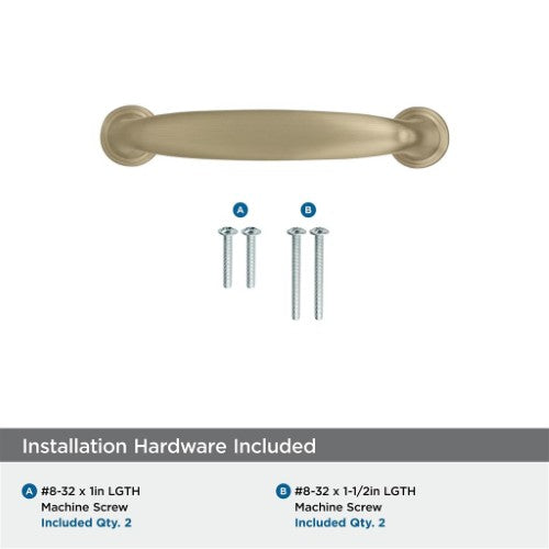 Kane Zinc Golden Champagne Cabinet Pull 20