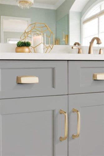Kane Zinc Golden Champagne Cabinet Pull 30