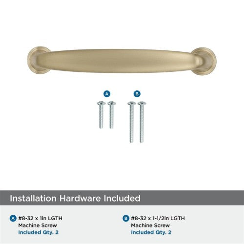 Kane Zinc Golden Champagne Cabinet Pull 21