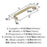 Kane Zinc Golden Champagne Cabinet Pull 7