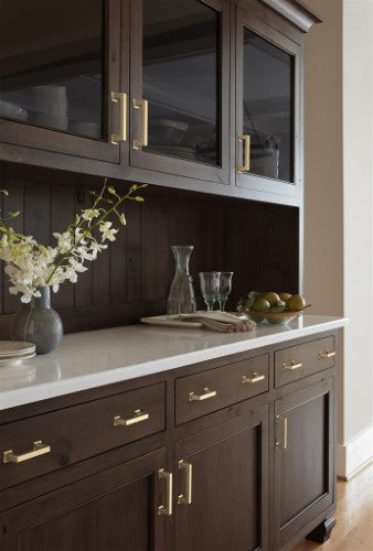 Lintel Zinc Golden Champagne Cabinet Pull 29