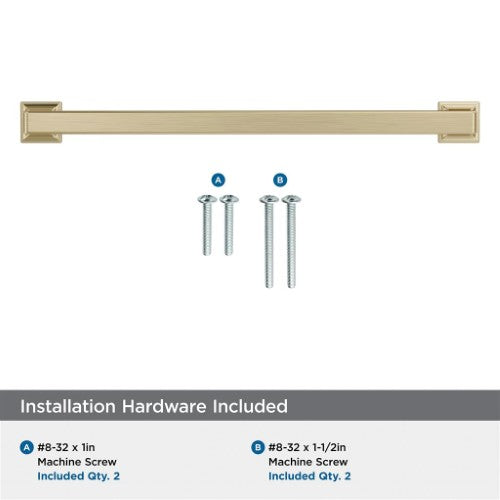 Lintel Zinc Golden Champagne Cabinet Pull 24