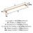 Lintel Zinc Golden Champagne Cabinet Pull 10