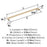 Monument Aluminum Golden Champagne Cabinet Pull 16