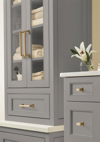 Mulholland Zinc Golden Champagne Cabinet Pull 32