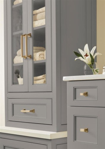 Mulholland Zinc Golden Champagne Cabinet Pull 33