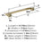 Mulholland Zinc Golden Champagne Cabinet Pull 12