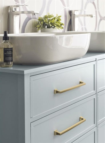 Mulholland Zinc Golden Champagne Cabinet Pull 25