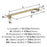 Mulholland Zinc Golden Champagne Cabinet Pull 14
