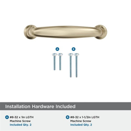 Renown Zinc Golden Champagne Cabinet Pull 17
