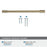 Riva Zinc Golden Champagne Cabinet Pull 21