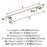 Riva Zinc Golden Champagne Cabinet Pull 16