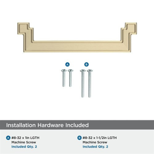 Rockhurst Zinc Golden Champagne Cabinet Pull 15