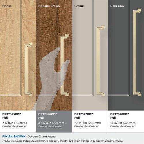 Rockhurst Zinc Golden Champagne Cabinet Pull 20
