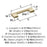 Versa Zinc Golden Champagne Cabinet Pull 10