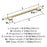 Versa Zinc Golden Champagne Cabinet Pull 14