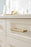 Versa Zinc Golden Champagne Cabinet Pull 18