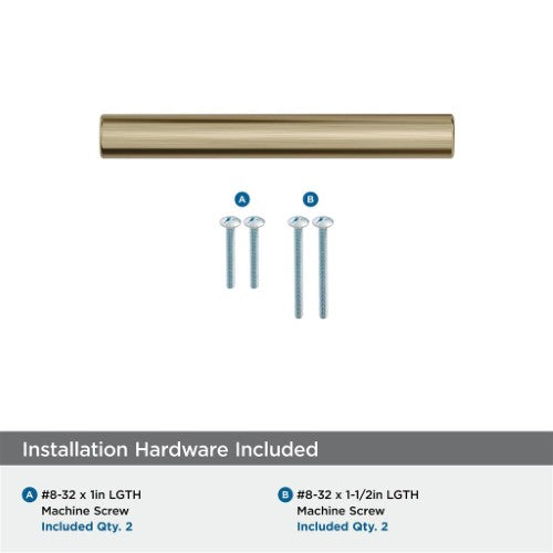 Versa Zinc Golden Champagne Cabinet Pull 17