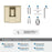 Appoint Zinc Golden Champagne Hook 3