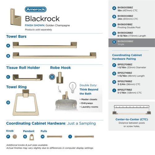 Blackrock Zinc Golden Champagne Hook 7