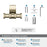 Davenport Zinc & Stainless Steel Golden Champagne Hook 3
