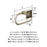 Appoint Zinc Golden Champagne Toilet Paper Holder 2