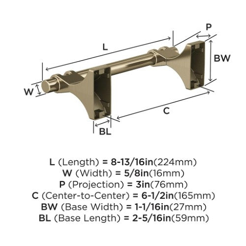 Davenport Zinc & Stainless Steel Golden Champagne Toilet Paper Holder 2