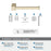 Monument Zinc & Stainless Steel Golden Champagne Toilet Paper Holder 3