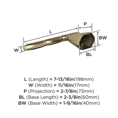 St. Vincent Zinc Golden Champagne Toilet Paper Holder 2