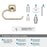 Stature Zinc Golden Champagne Toilet Paper Holder 3