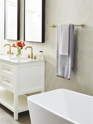 Arrondi Stainless Steel Golden Champagne Towel Bar 19