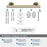 Arrondi Stainless Steel Golden Champagne Towel Bar 13