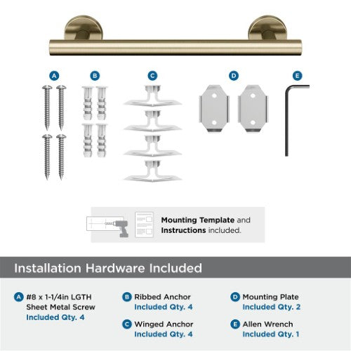 Arrondi Stainless Steel Golden Champagne Towel Bar 13
