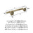 Arrondi Stainless Steel Golden Champagne Towel Bar 10