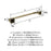 Blackrock Zinc & Stainless Steel Golden Champagne Towel Bar 5