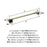 Blackrock Zinc & Stainless Steel Golden Champagne Towel Bar 6