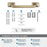 Highland Ridge Zinc & Stainless Steel Golden Champagne Towel Bar 7