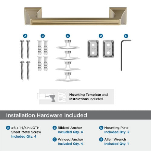 Mulholland Zinc & Stainless Steel Golden Champagne Towel Bar 7