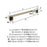 Revitalize Zinc & Stainless Steel Golden Champagne Towel Bar 3